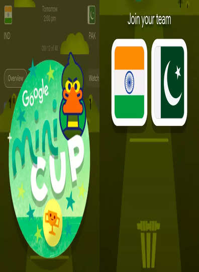 Google introduces fan-friendly game for India-Pakistan cricket showdown –  India TV