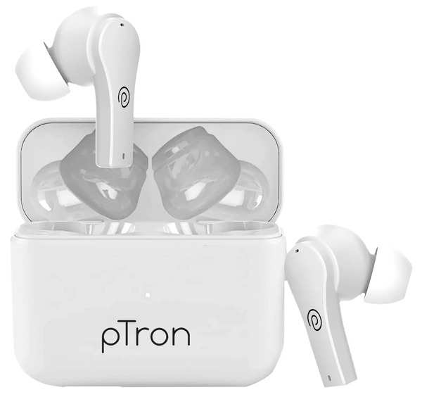 pTron Basspods Buds Plus Bluetooth v5.1 TWS Earbuds with Environmental ...