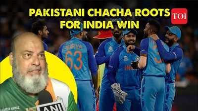 India vs New Zealand Pakistani cheerleader Chicago Chacha roots for massive win for Men in Blue