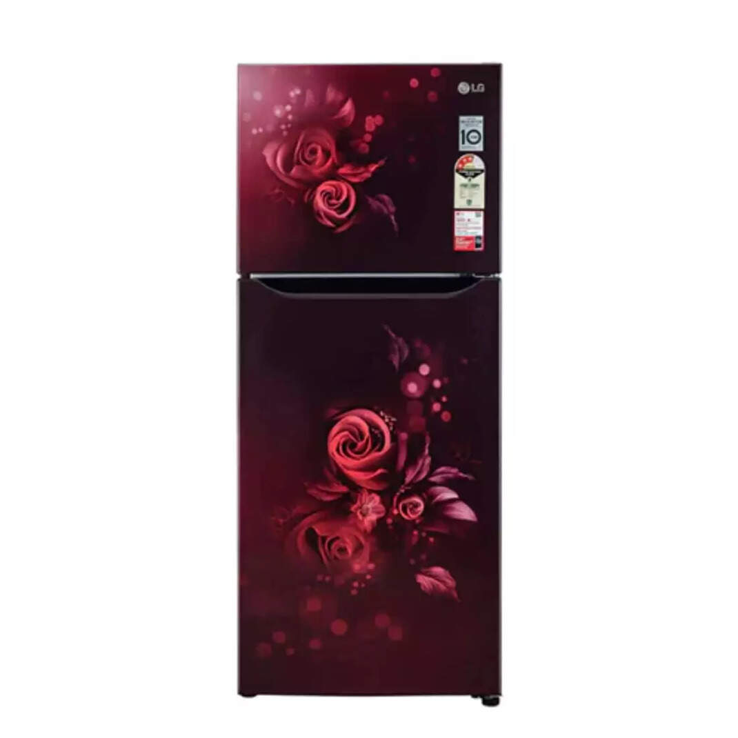 Compare LG Double Door 284 Litres 2 Star Refrigerator GLS302SSEY vs LG