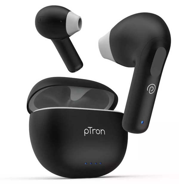 pTron Newly Launched Bassbuds NX TWS Bluetooth v5.3 Earbuds, TruTalk AI ...