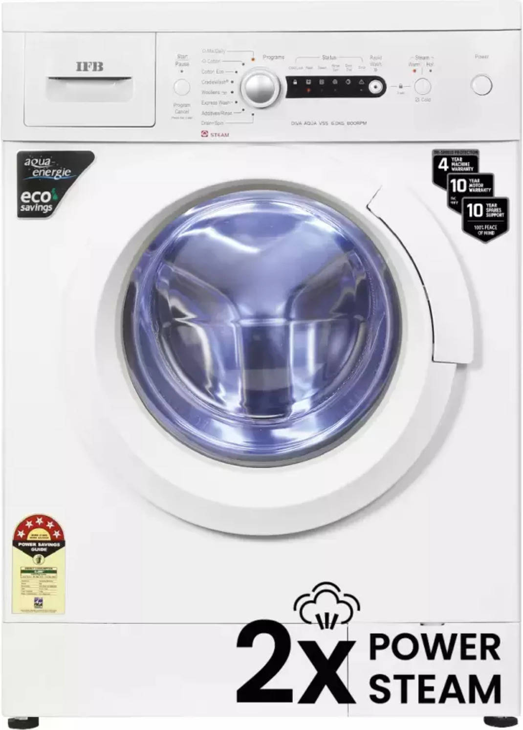 Compare IFB Diva Aqua VSS 6008 6 Kg Fully Automatic Front Load Washing ...