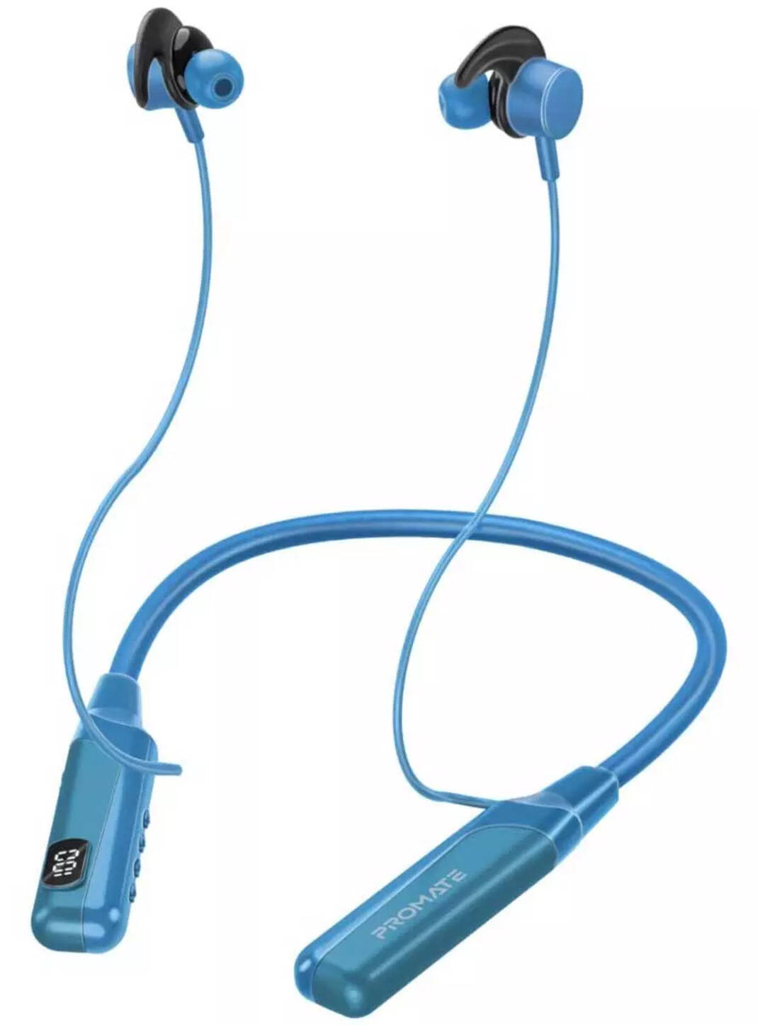 Compare Promate Blend Bluetooth v5.3 inEar Neckband Earphones (Blue