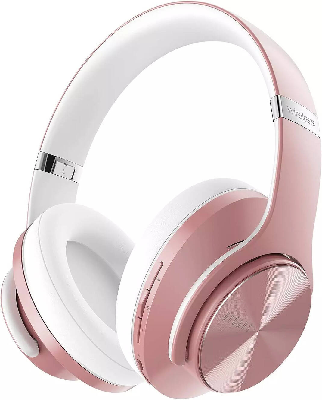 Compare Doqaus Upgraded Life 3 Bluetooth v5.3 Wireless Over Ear Headphones with 3EQ Modes (Rose