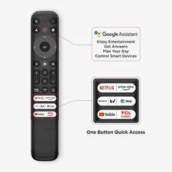 TCL 126 cm (50 inches) 4K Ultra HD Smart QLED Google TV 50C655 (Black ...