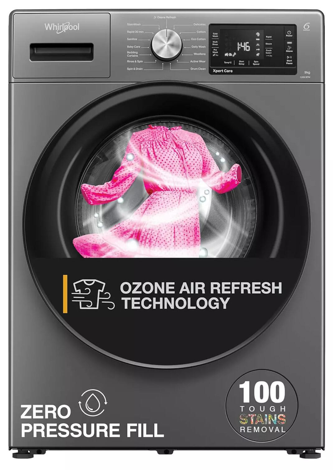 Whirlpool XO9012BYM52E 2024 Model 9 Kg Ozone Technology 5 Star