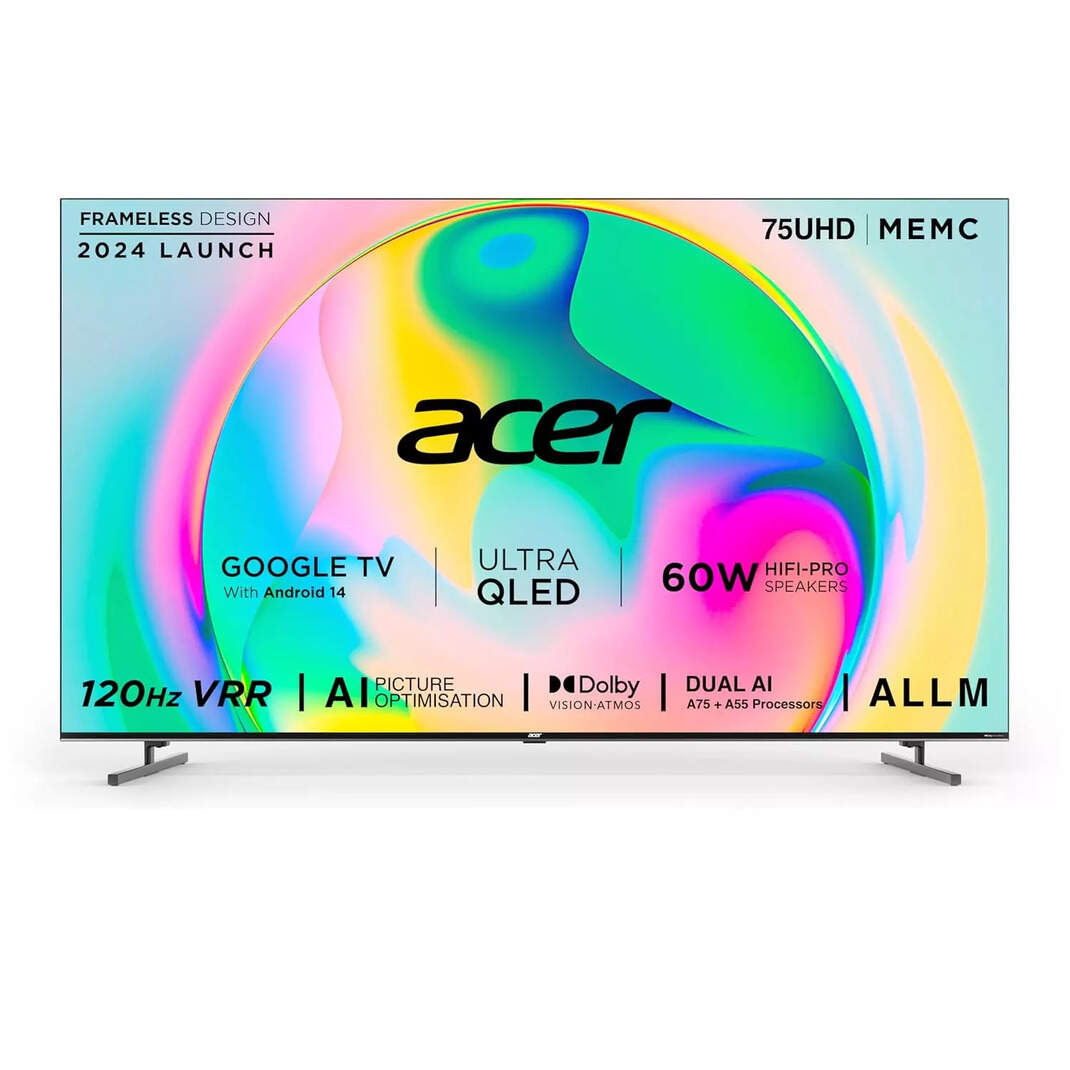 Compare Acer AR75QDXGU2875AT 75 Inches QLED 4K, 3840 x 2160 Pixels TV ...