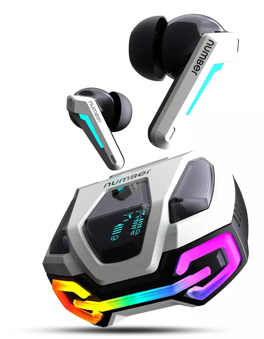 Number Super Buds GT M9 ANC (32db) Truly Wireless in Ear Bluetooth v5.4 ...