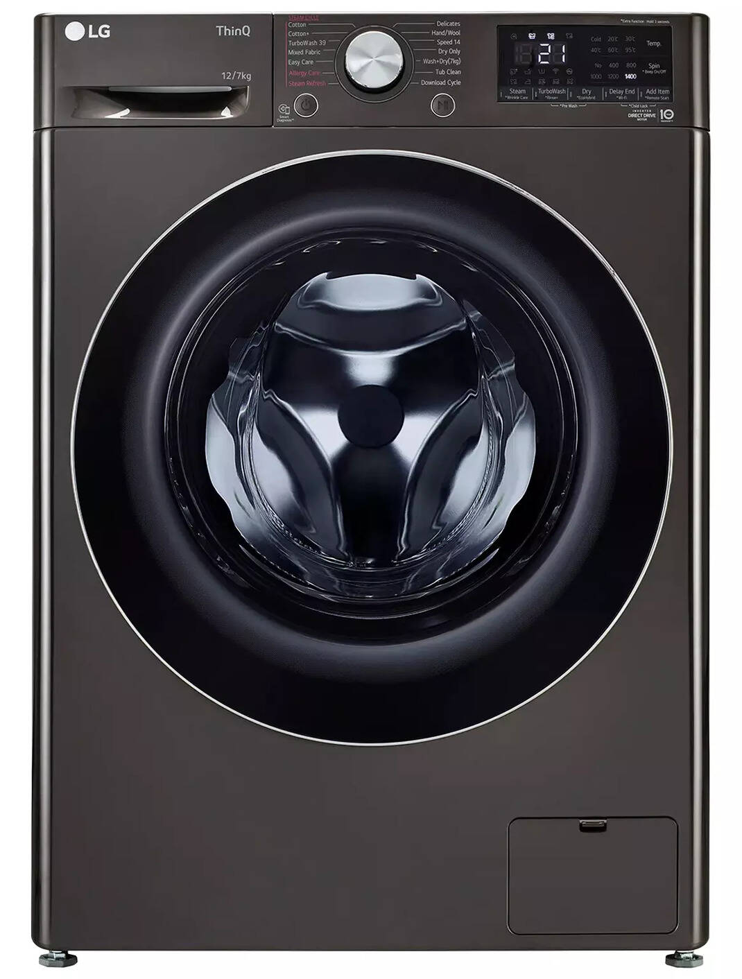 Compare LG FHD1207STB.APBQEIL 12 Kg Wi-Fi Inverter Fully Automatic ...