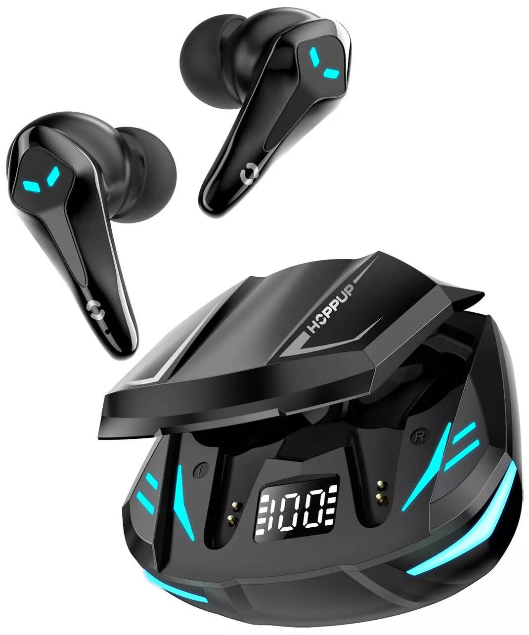 Hoppup Predator Xo3 Gaming True Wireless Bluetooth v5.3 Earbuds with ...