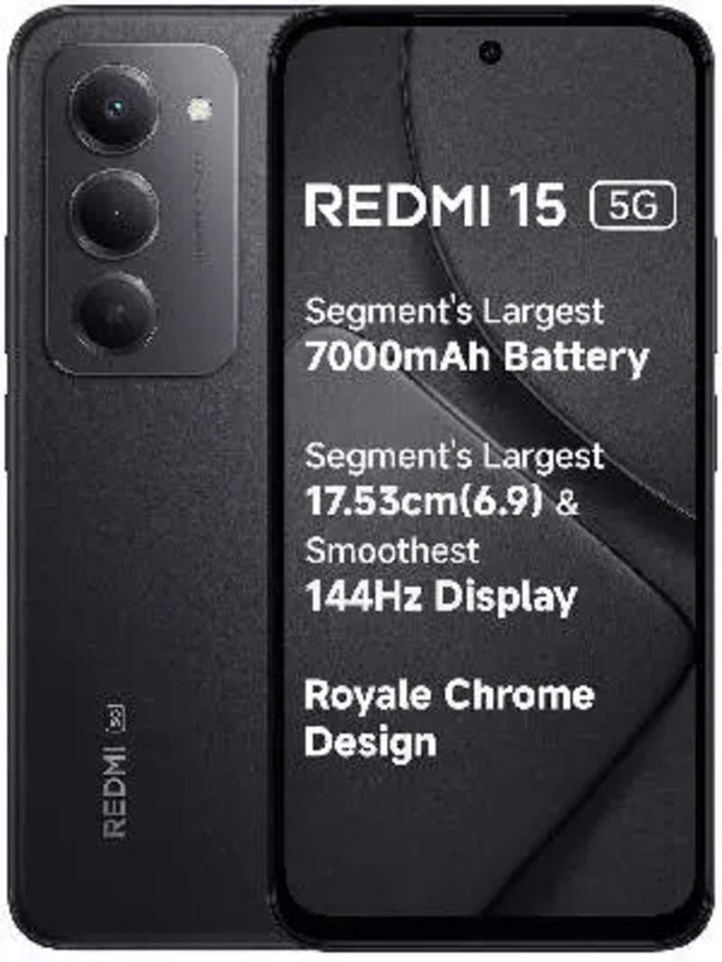 Xiaomi REDMI 15 本体 7000mAh Xiaomi Redmi 15 8GB RAM (7000 mAh Battery, 128 GB Storage) Price