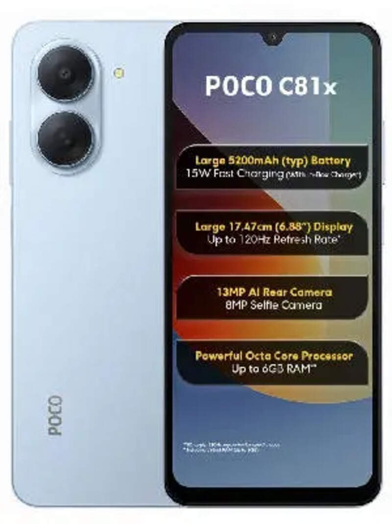 Poco C81x 4G 5G (5200 mAh Battery, 64 GB Storage) Price and features