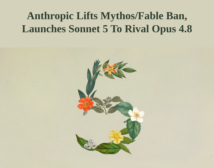 Anthropic Lifts Mythos/Fable Ban, Launches Sonnet 5 To Rival Opus 4.8
