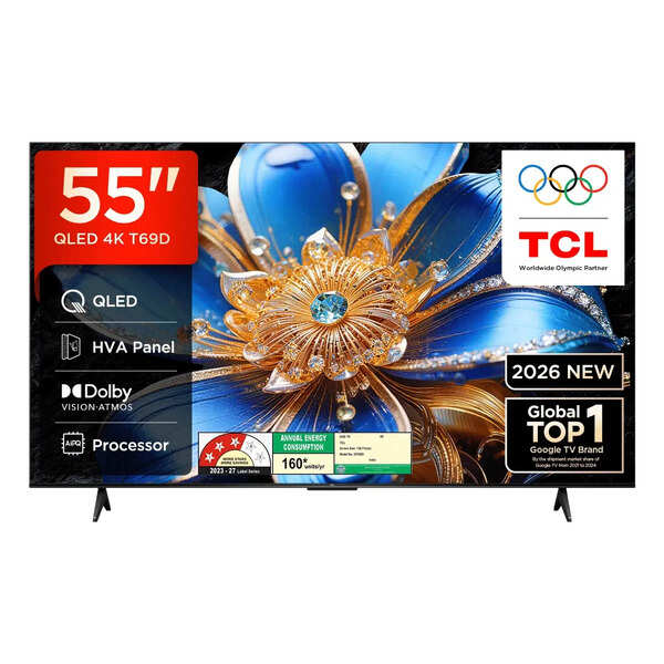 TCL 55インチ 4K Google TV搭載 TCL 55T69D 55 Inches QLED 4K, 3840 x 2160 pixels Google TV Photo