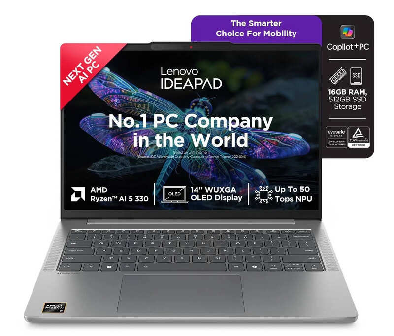 Lenovo 83HX00DCIN Laptop AMD Ryzen AI 5/16 GB/512 GB/Windows 11