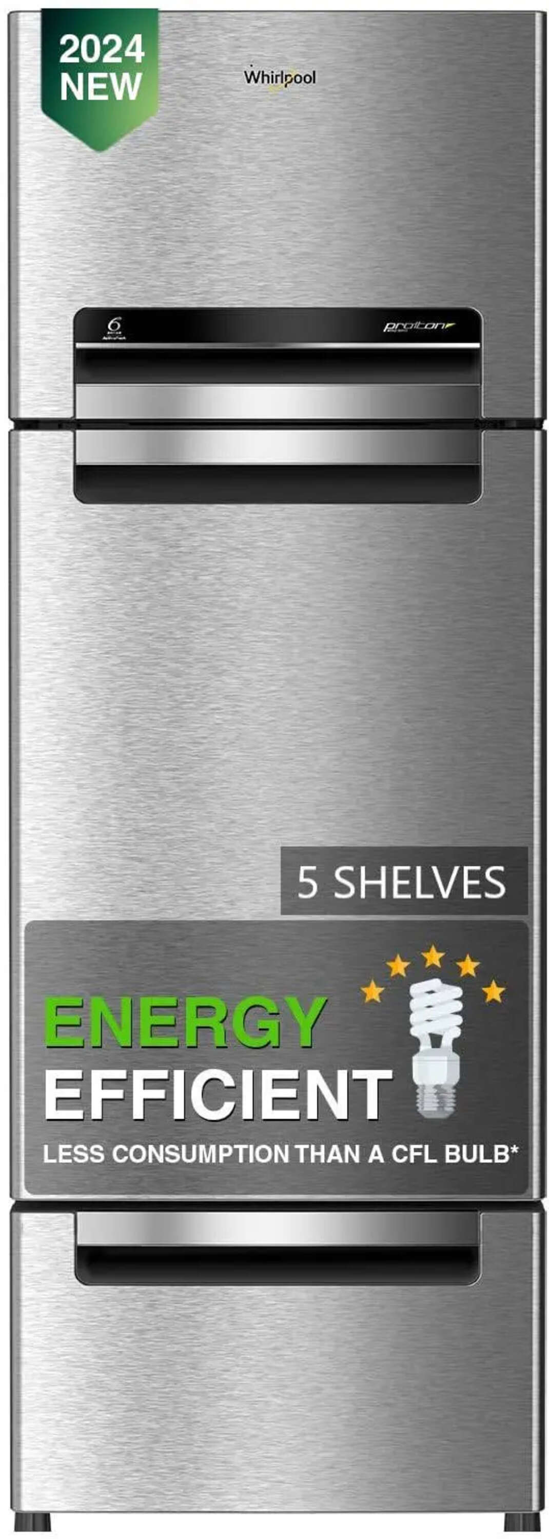 Whirlpool FP 343D Protton Roy Alpha Steel 300 Ltr Triple Door ...