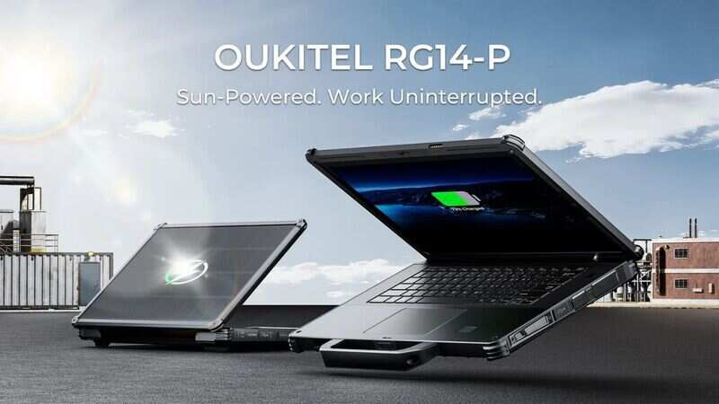 Oukitel RG14-P Rugged Laptop Brings Solar Charging to the Field