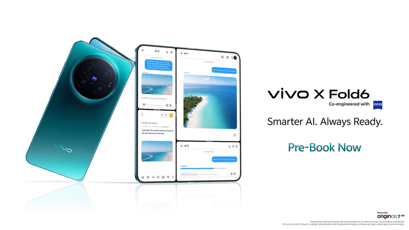 Vivo X Fold6 Launched in India at Rs 2,19,999 With 200MP ZEISS Camera ...