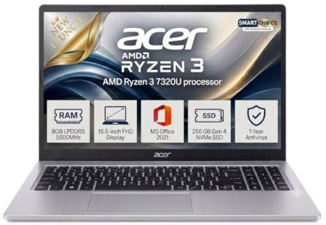 Acer Z14-55M Laptop AMD Ryzen 3 7320U/8 GB/256 GB SSD/Windows 11 ...
