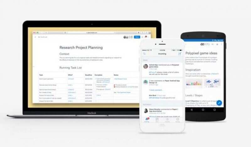 dropbox paper offline