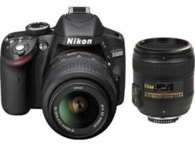 nikon d3200 double zoom lens kit and case