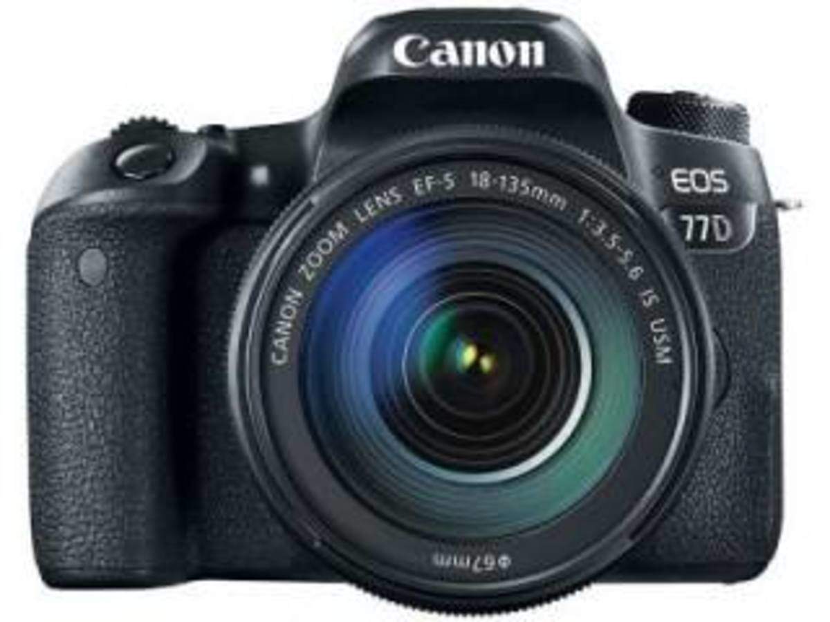Canon EOS 77D (EF-S 18-135mm f/3.5-f/5.6 IS USM Kit Lens) Digital SLR  Camera: Price, Full Specifications  Features (16th Jan 2023) at Gadgets Now