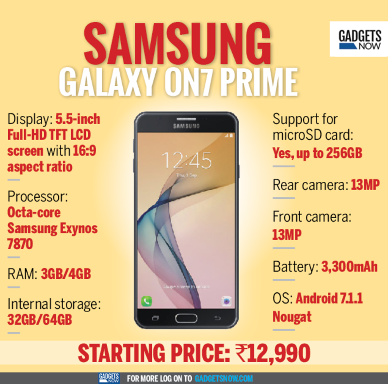 Samsung Galaxy On7 Prime: Read all the specifications here