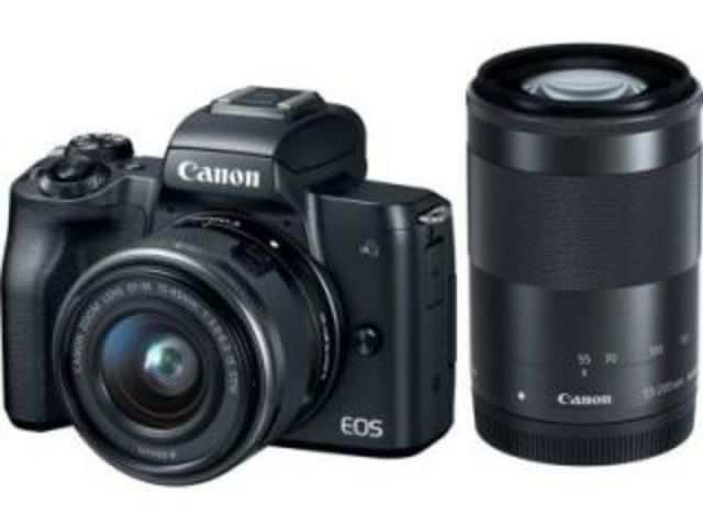 Canon Eos M50 Ef M 15 45mm F 3 5 F 6 3 Is Stm And Ef M 55 0mm F 4 5 F 6 3 Is Stm Kit Lens Mirrorless Camera Price Full Specifications Features 31st Aug 21 At Gadgets Now