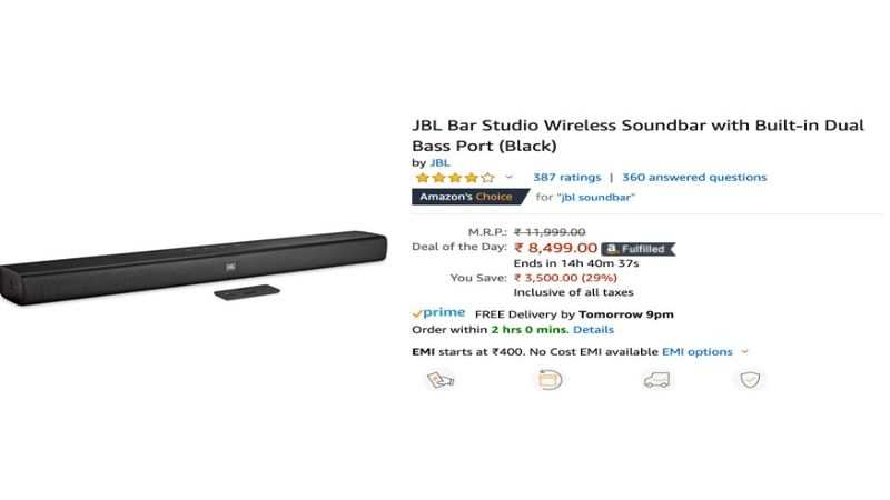 Amazon sale: 11 deals on soundbars, speakers and more to get the best TV  viewing experience | Gadgets Now