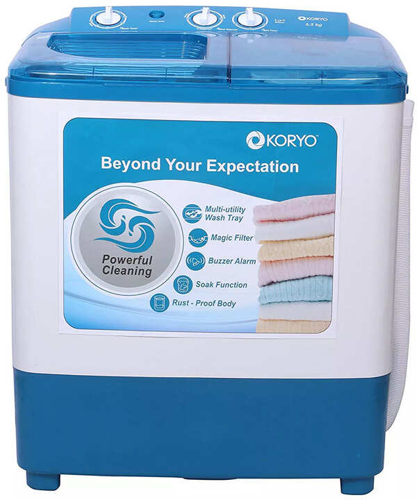 Koryo By Big Bazaar 6.5 Kg Semi Automatic Washing Machine ( (KWM6818SA