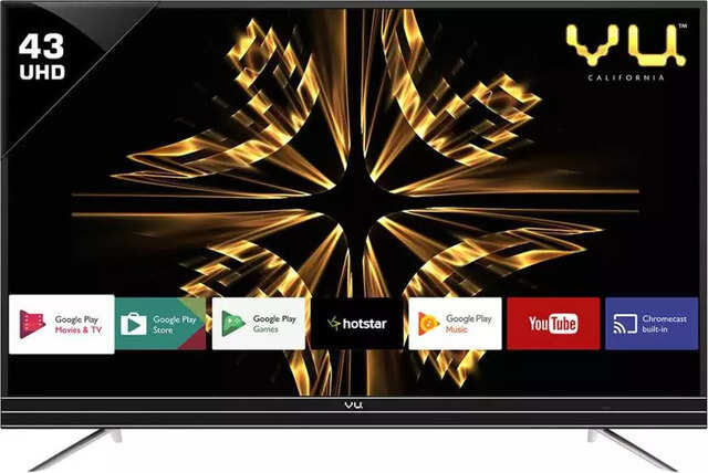Vu Official Android 109cm 43 Inch Ultra Hd 4k Led Smart Tv 43su128 At Best S In India 12th Sep 2021 Gadgets Now Vu Official Android 109cm 43 Inch Ultra, Does Vu Tv Have Screen Mirroring