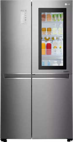LG 687 L GC-Q247CSBV Frost Free Side by Side Refrigerator (Noble Steel, )