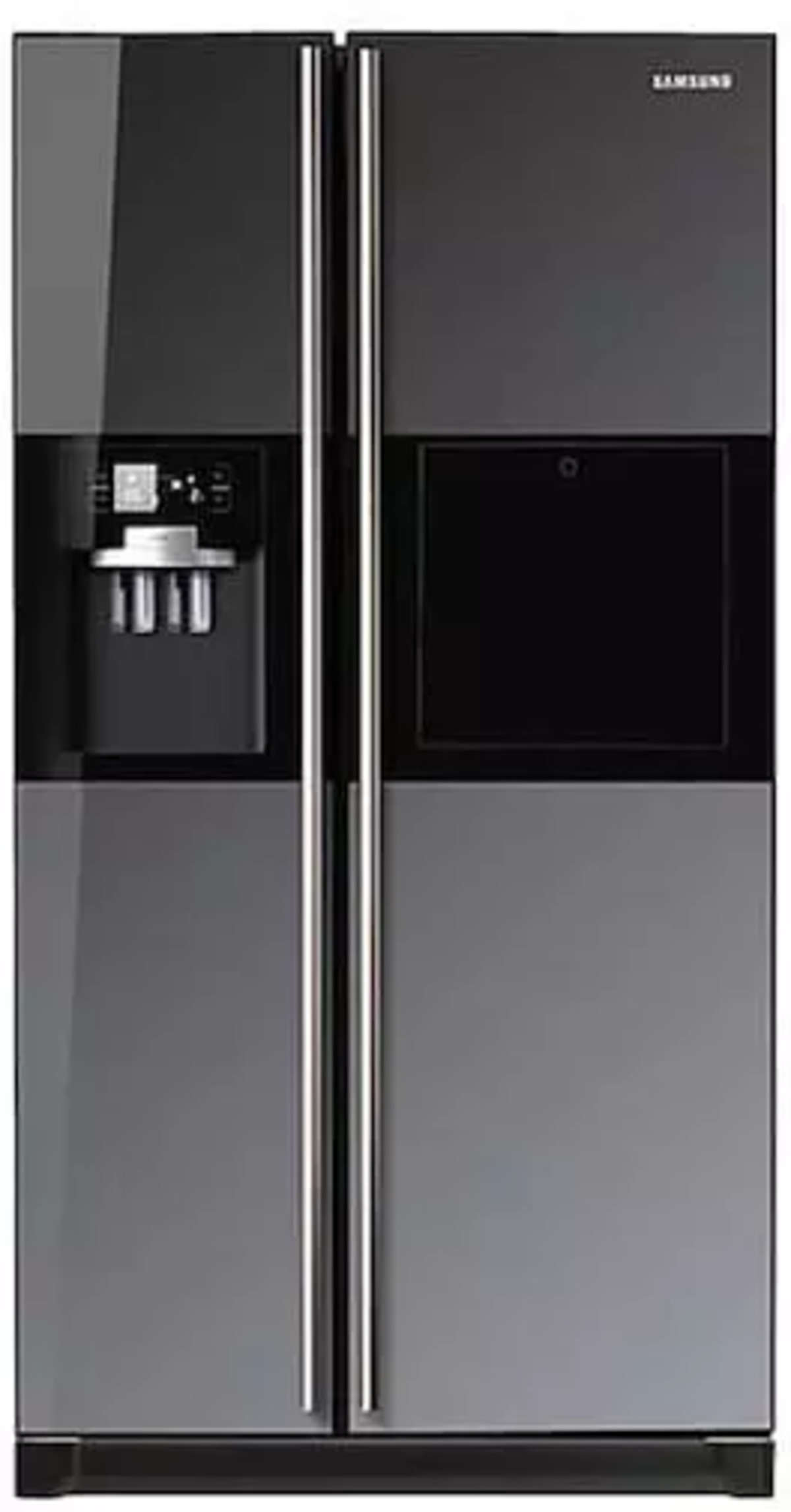 samsung black mirror finish fridge