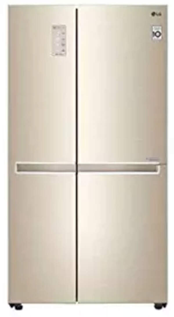 LG 687L SidebySide Refrigerator (GCB247SVUV, Premium Gold, Inverter
