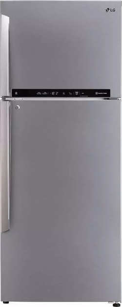 LG 471 L Frost Free Double Door 3 Star Refrigerator (Shiny Steel, GL-T502FPZU)