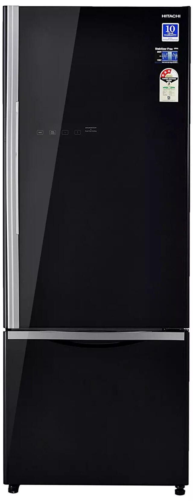 Hitachi 466 L 3 Star Frost Free Double Door Refrigerator R B500pnd6 Gbk Glass Black Inverter Compressor Price Full Specifications Features 26th Jul 2021 At Gadgets Now