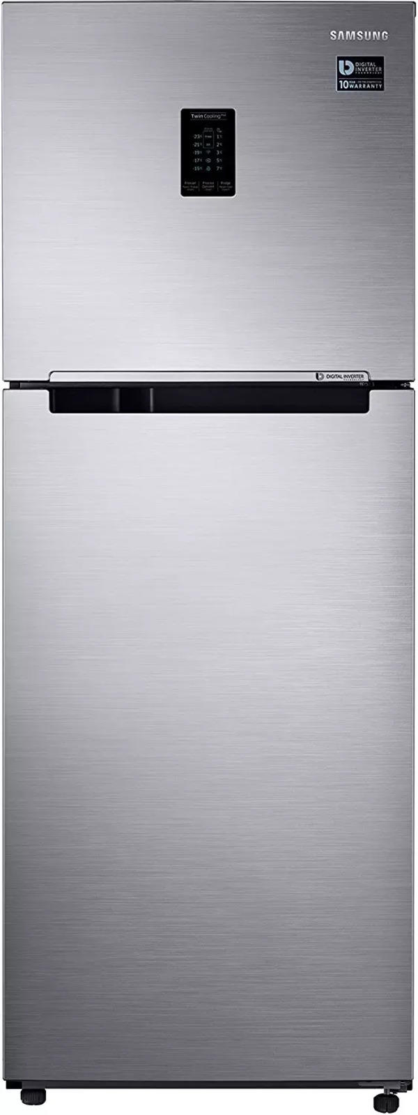 Samsung 345 L 3 Star Frost Free Double-Door Refrigerator (RT37M5518S8/HL, Elegant Inox, Inverter Compressor, 5 in 1 Convertible)