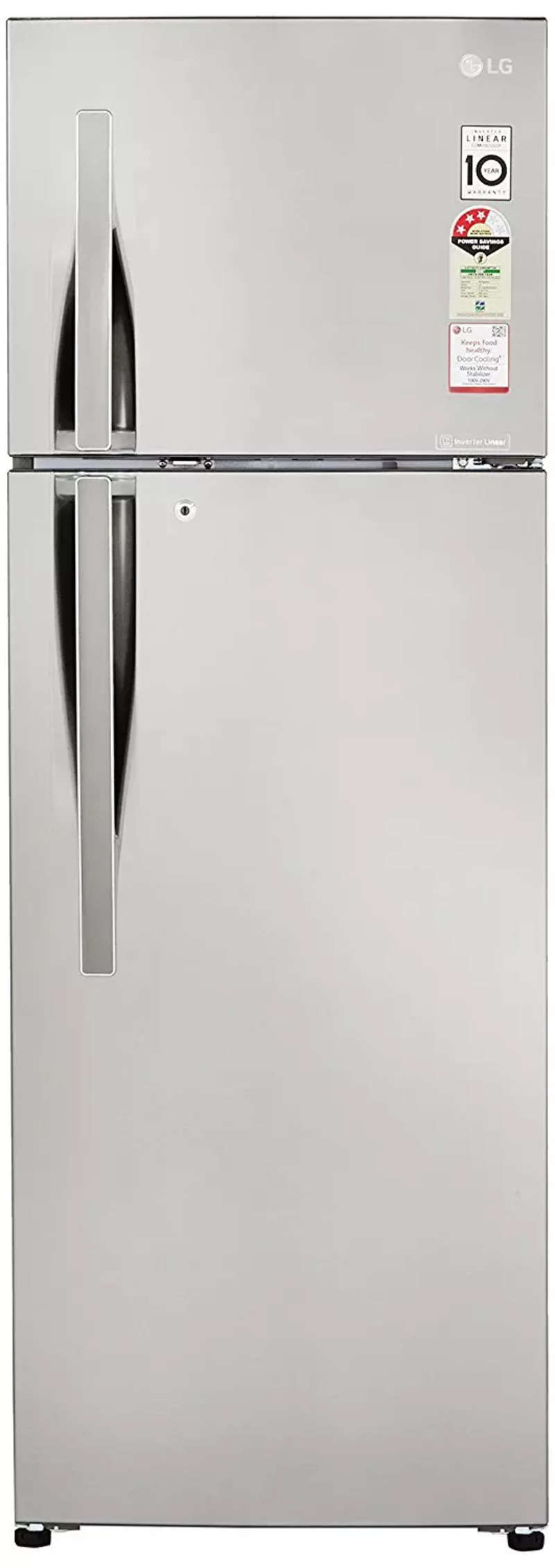 lg refrigerator double door 308 ltr 3 star