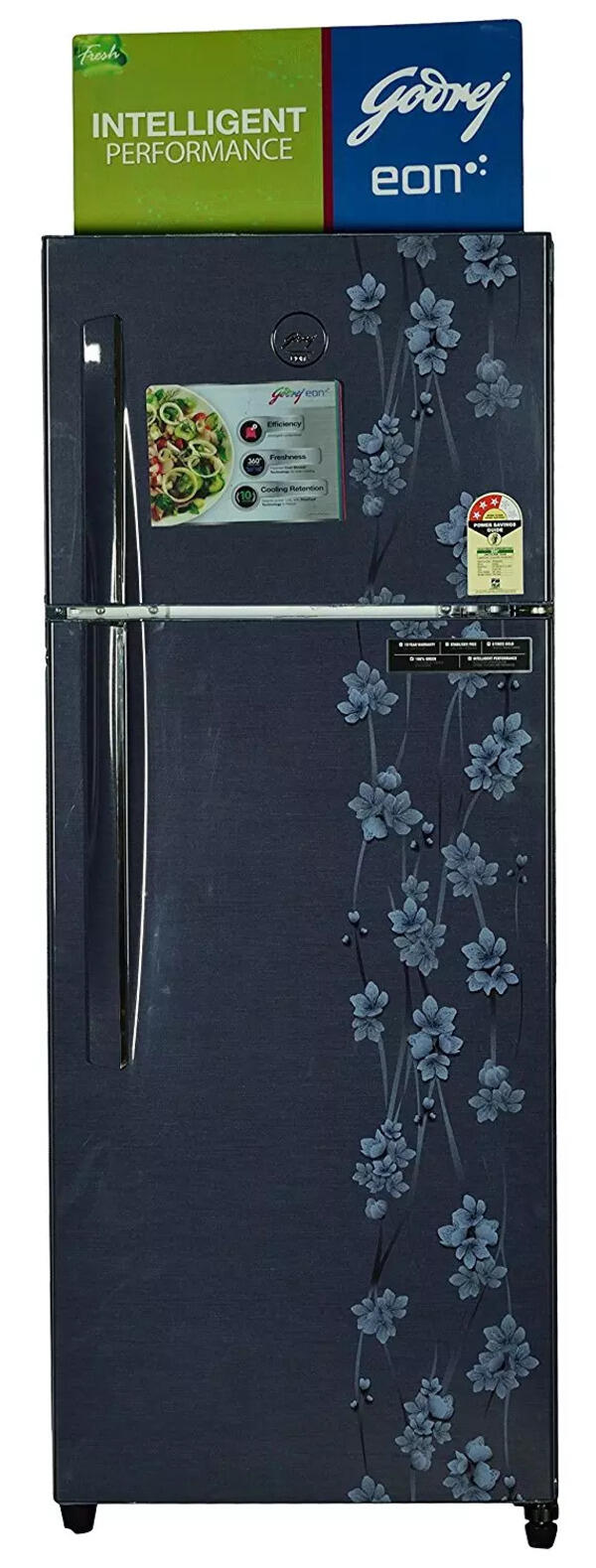 Godrej 261 L 3 Star FrostFree Double Door Refrigerator (RT EON 261 P 3.4, Denim Petals) Photo
