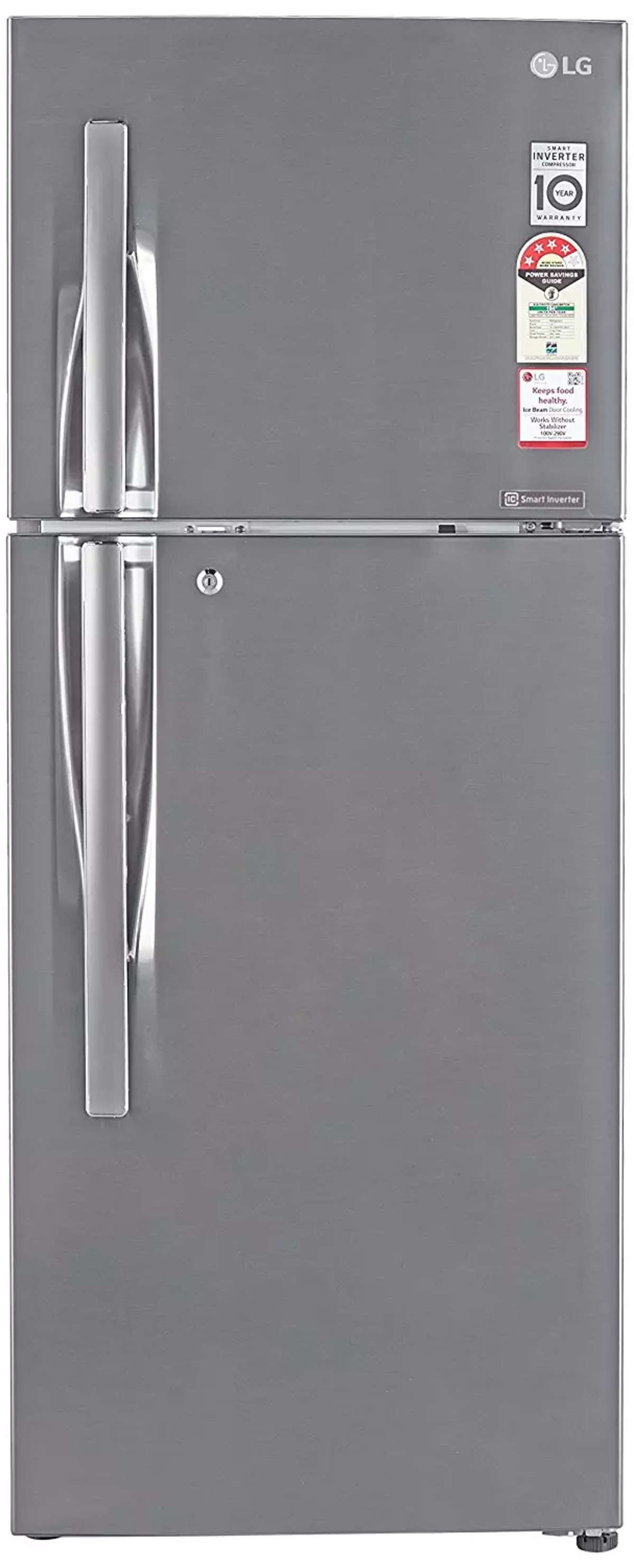 lg refrigerator 260 l shiny steel