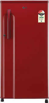 LG 188 L 3 Star Direct-Cool Single-Door Refrigerator (GL-B191KPRW, Peppy Red, Inverter Compressor)