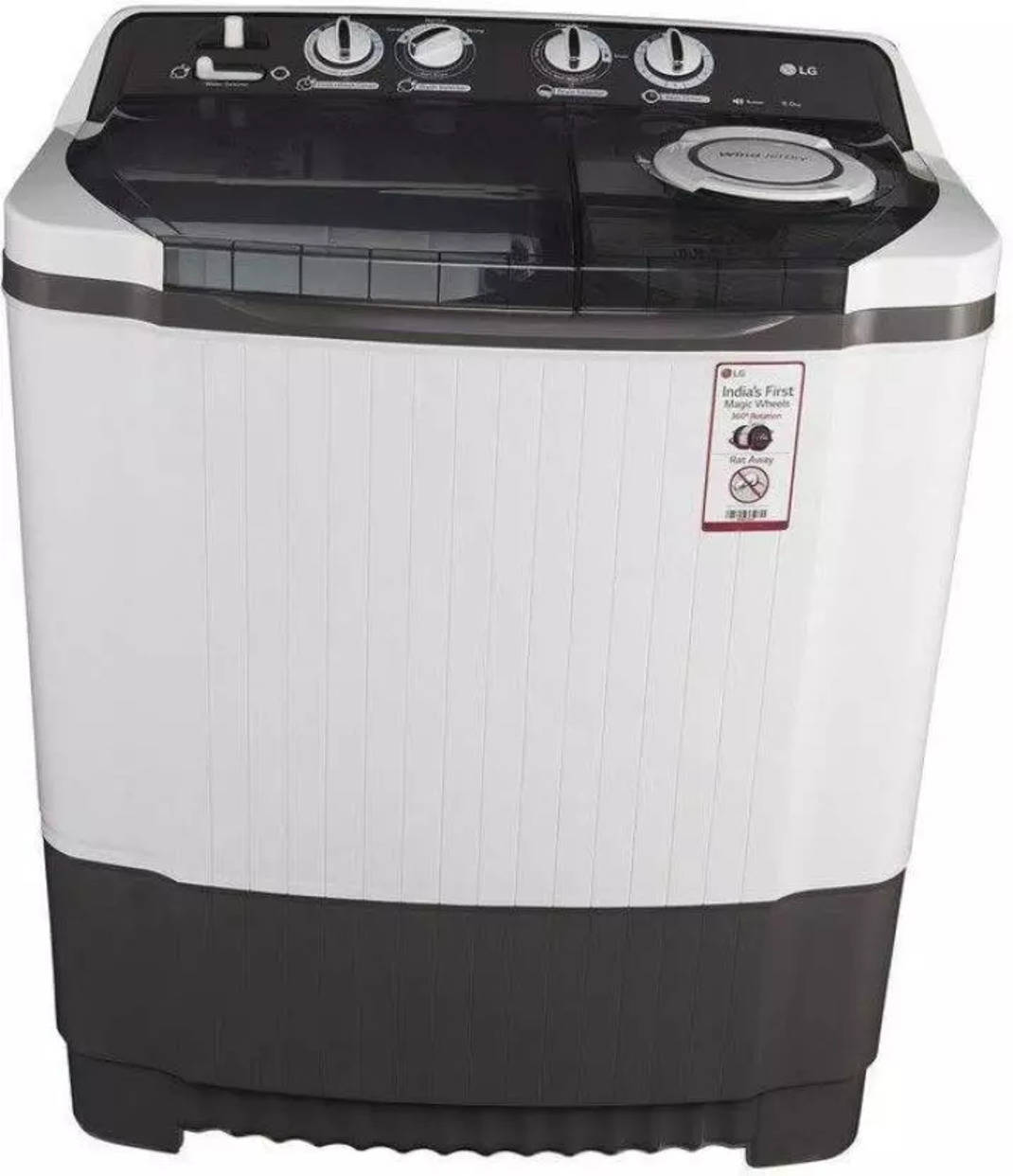 Compare LG 8 Kg Semi Automatic Top Load Washing Machine Grey (P9039R3SM