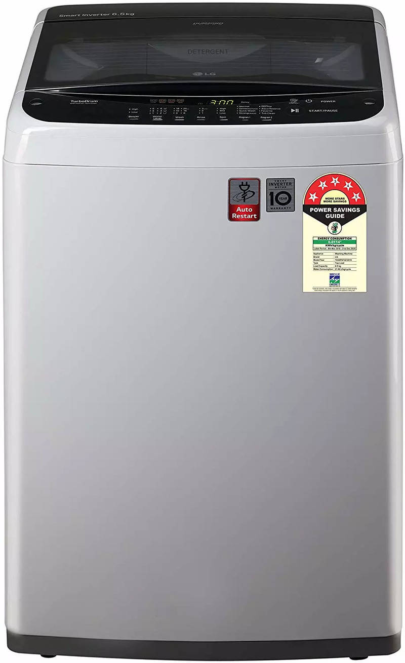 lg wm t65snsf1z middle free silver 6.5 kg