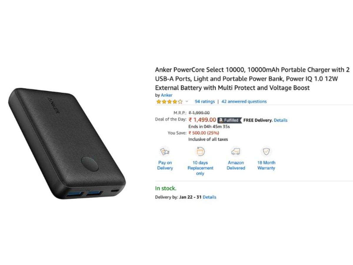 Amazon Great Indian Sale Power Banks From Xiaomi Realme Samsung And Others Under Rs 1 500 Gadgets Now