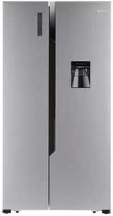 AmazonBasics 564 L Frost Free Side-by-Side Refrigerator with Water Dispenser - Silver VCM finish