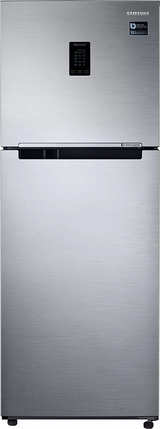 Samsung 324 L 2 Star Inverter Frost-Free Double Door Refrigerator (RT34T4542S8/HL, Elegant Inox, Convertible)