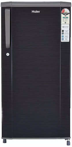 Haier 181 L 2 Star Direct-Cool Single Door Refrigerator (HED-1812BKS-E, Black Brushline)