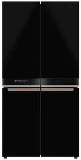 Whirlpool W Series 677 L Four Door Frost Free Refrigerator (Convertible Freezer, Crystal Black, 10 Years Warranty )