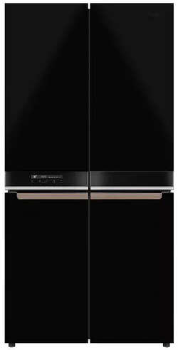 Whirlpool W Series 677 L Four Door Frost Free Refrigerator (Convertible Freezer, Crystal Black, 10 Years Warranty )