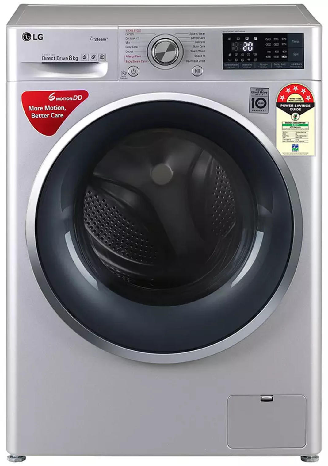 Compare LG FHT1408ZWL 8.0 Kg Fully Automatic Front Load Washing Machine